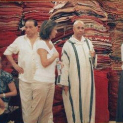 Berlusconi flirting with his wife in Marrakech