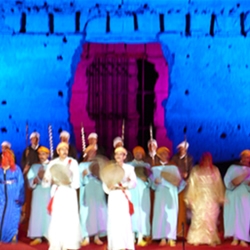 The Italian fashion done his show in Marrakech