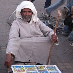 The Storytellers of the Souk (market) el Fna Square on their way to extinction