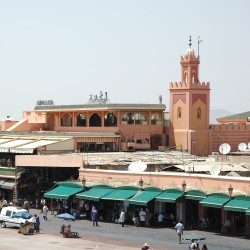 The 10th step of the caravan for the history done stopover in Marrakech